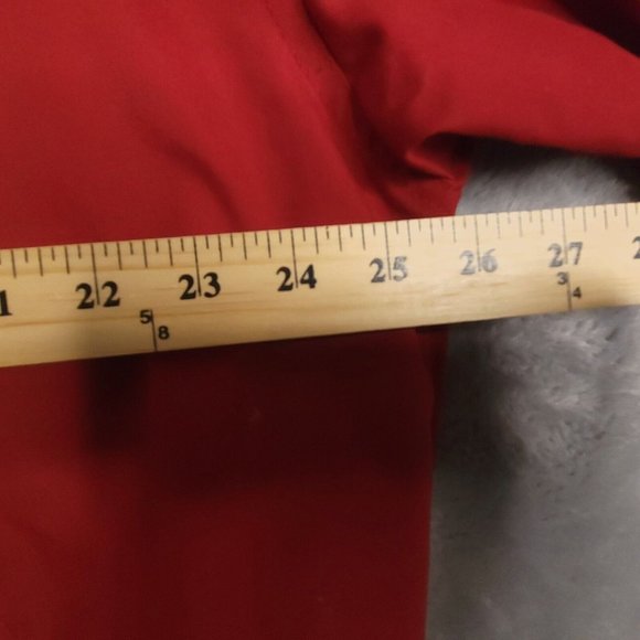 Vintage Windbreaker Mens Jacket Windbreaker Crew Collar Zip Pockets Lined Red XL - Picture 3 of 14